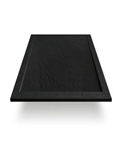Pravokotna tuš kad DS STONE 100x90x2,5 cm črna barva