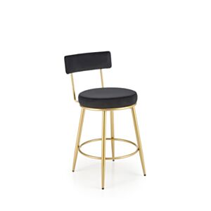 Barski stol HM H115, črn/zlat