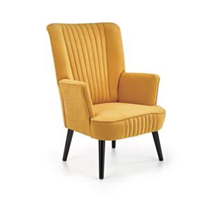 Fotelj DELGADO, gorčično rumene barve