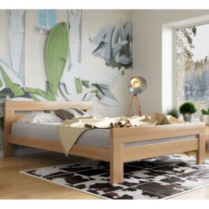 Masivna postelja MS CLASSIC, 120x200cm, hrast