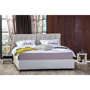 Oblazinjena postelja z vključeno vzmetnico SIMPO MIRAN SAN 160x200 cm - tekstil