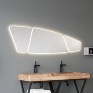 Ogledalo SD TRIPLE, z ambientalno osvetlitvijo - 150x42 cm