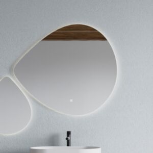 Ogledalo SD ALMOND velik, z ambientalno osvetlitvijo - 85x75 cm
