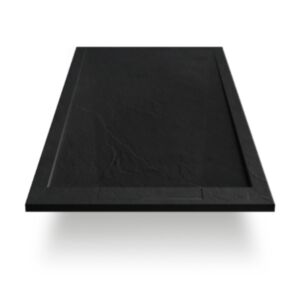 Pravokotna tuš kad DS STONE 120x80x2,5 cm črna barva