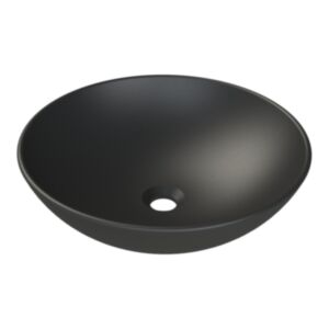 Umivalnik CeraStyle ZERO fi46 cm, črna barva