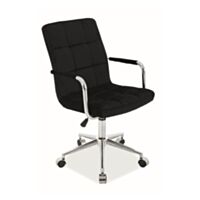 Pisarniški stol SM fotelj VELVET črn Q-022