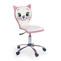 Otroški pisarniški stol HM KITTY 2 bela/roza