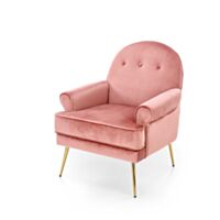 Fotelj HM SANTI fotelj roza/zlat