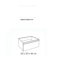 Dodatna spodnja omarica brez pulta/umivalnika SD ALBATROS 60 cm, bela mat