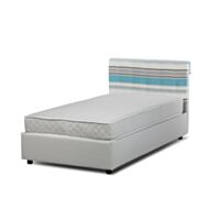 Oblazinjena postelja z vključeno vzmetnico SIMPO MIRAN SAN 100x200 cm - tekstil