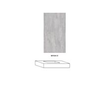 Umivalnik SD IDEA 100 cm, umivalnik na sredini, sivi beton